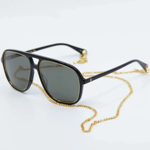 Gucci | Accessories | Nwt Gucci Gg77s 001 Aviator Detachable 